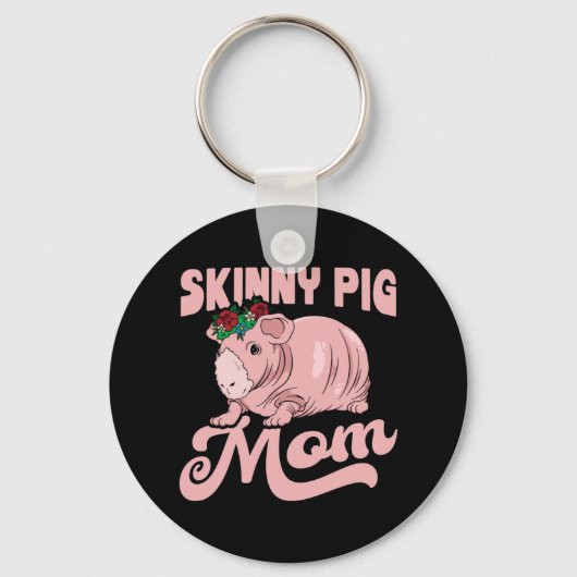 Porte-clés Maman de cochon maigre (Recto)