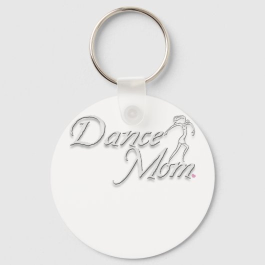 Porte-clés maman de danse blanche pour noir (Recto)