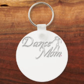 Porte-clés maman de danse blanche pour noir (Recto)