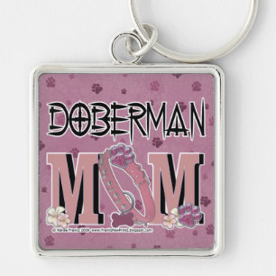 Porte-clés MAMAN de dobermann