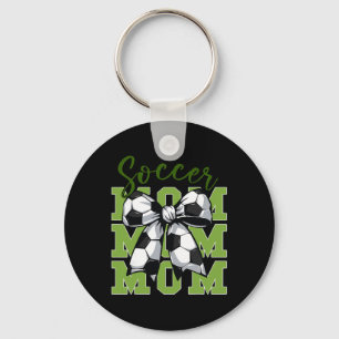 Porte-clés Maman de foot jeunesse Coquette Nœud Mignonne Sœur
