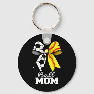 Porte-clés Maman de footballeuse Maman coquette douce Arc Drô