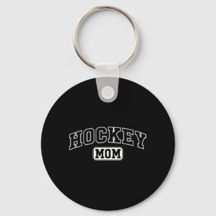 Porte-clés Maman de hockey drôle lettrage athlétique fête des