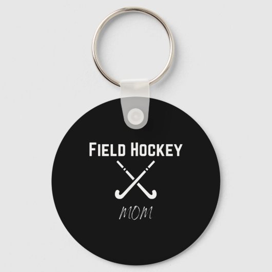 Porte-clés Maman de hockey sur gazon Fierté de l'école second (Recto)