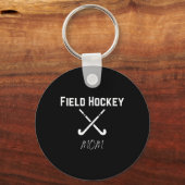 Porte-clés Maman de hockey sur gazon Fierté de l'école second (Recto)