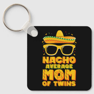 Porte-clés Maman de jumeaux pas moyenne mexicaine Cinco de Ma