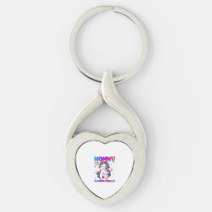 Porte-clés Maman de la fille de la princesse d'anniversaire F