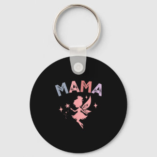 Porte-clés Maman de la petite fée fille d'anniversaire famill