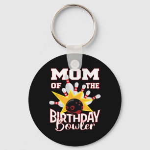 Porte-clés Maman De L'Anniversaire Bowler Kid Bowling Party