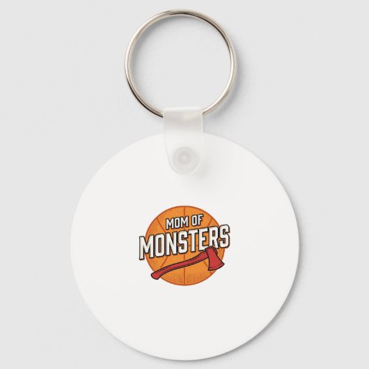 Porte-clés Maman de monstres Conception de maman de basket-ba (Recto)
