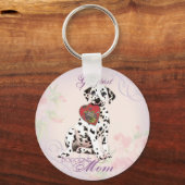 Porte-clés Maman du coeur dalmate (Recto)