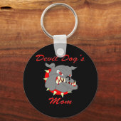 Porte-clés Maman du diable chien (Recto)