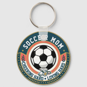 Porte-clés Maman du Foot Enthousiaste et Aimante