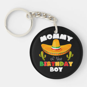 Porte-clés Maman du garçon d'anniversaire Cinco de Mayo