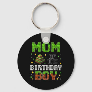 Porte-clés Maman du garçon d'anniversaire tenue de famille as