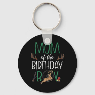 Porte-clés Maman du garçon qui fête son anniversaire, grande