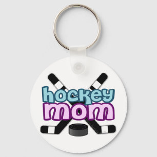 Porte-clés Maman du hockey
