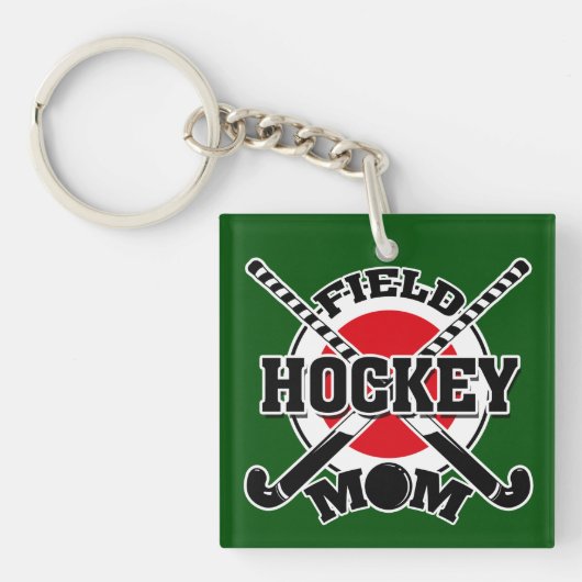 Porte-clés Maman du hockey (Devant)