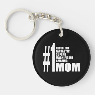 Porte-clés Maman du numéro un de Noël d'anniversaires de jo