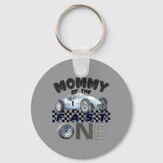 Porte-clés Maman du rapide Anniversaire 1er Voiture de course