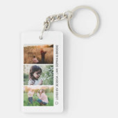 Porte-clés Maman Famille Photo Collage Tournesol (Dos)