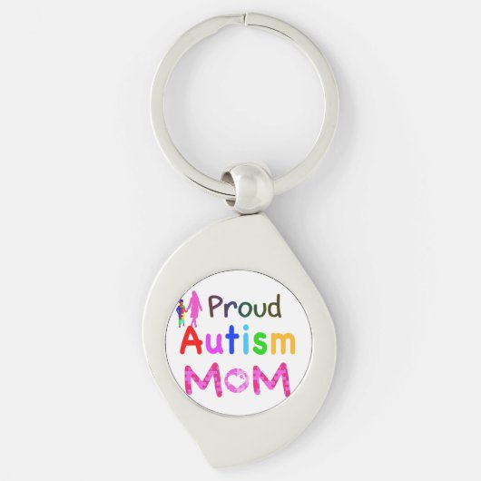 Porte-clés Maman fière de l'autisme (Devant)