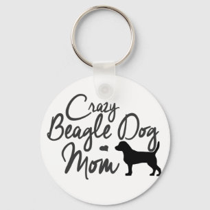 Porte-clés Maman folle de chien de beagle
