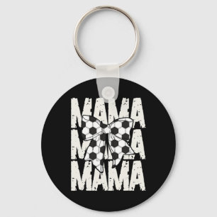 Porte-clés Maman Foot Coquette Nœud Sport Maman Mignonne Foot