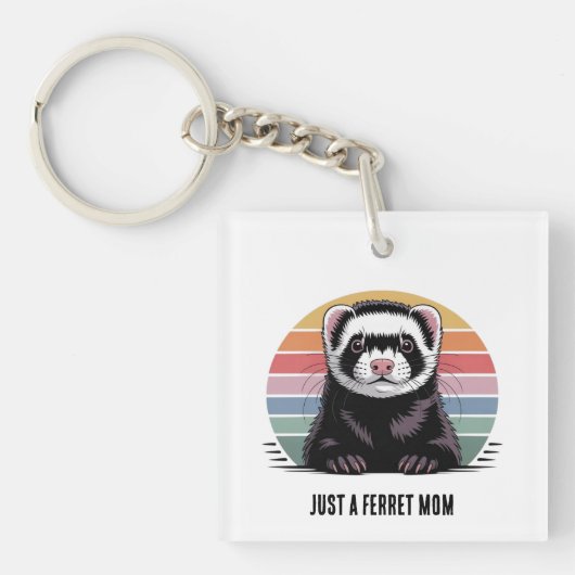 Porte-clés Maman furet (Devant)