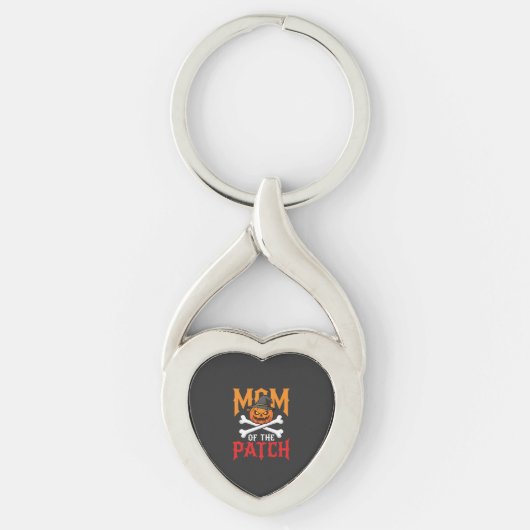 Porte-clés Maman Halloween de Patch Pumpkin Sorcière (Devant)