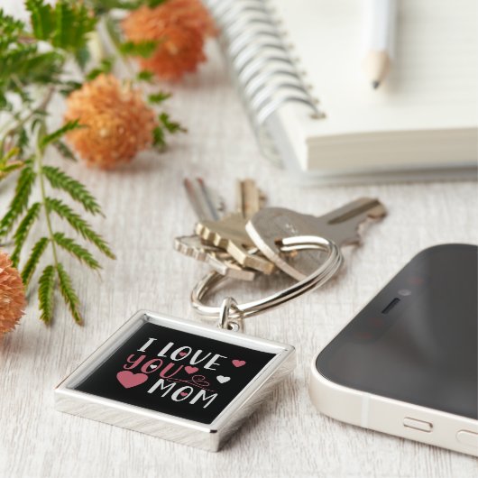 Porte-clés Maman - Je t'aime maman (Côté)