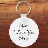 Porte-clés Maman Je t'aime plus (Recto)