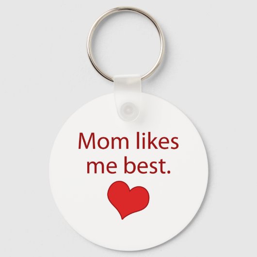 Porte-clés Maman m'aime mieux (Recto)