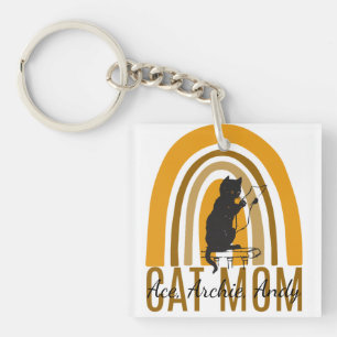 Porte-clés maman maman maman maman chat maman noms personnali