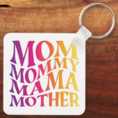 Porte-clés maman maman mère porte - clé (Verso)