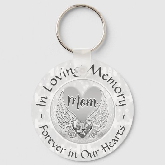 Porte-clés Maman Memorial Heart Keychain (Recto)
