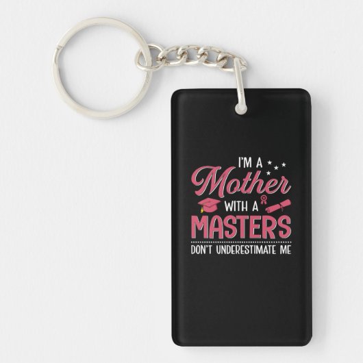 Porte-clés Maman Mère Art Avec Un Maître (Devant)