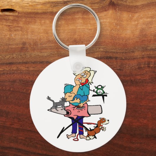 Porte-clés Maman occupée (Recto)