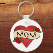Porte-clés Maman porte - clé de tatouage cardiaque (Recto)