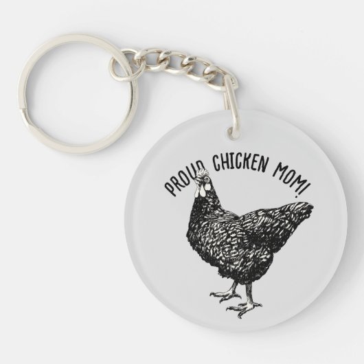 Porte-clés Maman poule ! (Devant)
