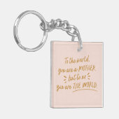 Porte-clés Maman Pour Nous Vous Êtes Le Monde Photo (Devant gauche)