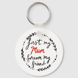 Porte-clés Maman, pour toujours mon amie,