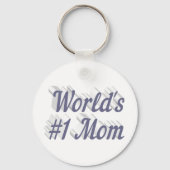 Porte-clés Maman texte gris (Recto)