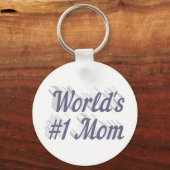 Porte-clés Maman texte gris (Recto)