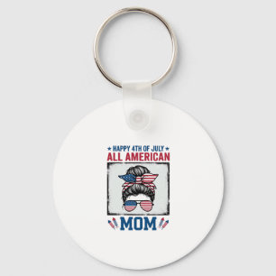 Porte-clés Maman tout à fait américaine tenue vintage 4 juill