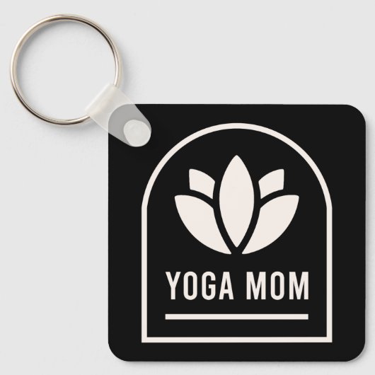 Porte-clés Maman yoga yogi mère (Recto)