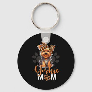 Porte-clés Maman Yorkie chien yorkshire léopard amateurs de c