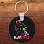 Porte-clés Mamasaurus T Rex Dinosaur Mama Saurus Autisme Awar (Recto)