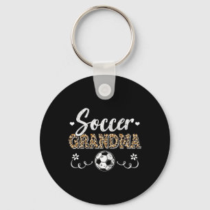 Porte-clés Mamie de foot drôle motif léopard Grand-mère de fo