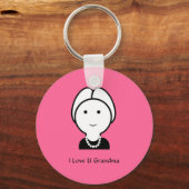 Porte-clés Mamie (Personnaliser) (Recto)